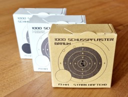 Zeige Details für Schusspflaster Braun zu Laufscheiben, 1000er Box Bild von Schusspflaster Braun zu Laufscheiben, 1000er Box