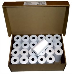 Picture of thermopaper rolls 57mm / 10m (Ø 30mm) core 12mm, phenolfree !