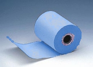 Picture of Cash register roll, blue 76mm / 60m (Ø 80mm), core 12mm