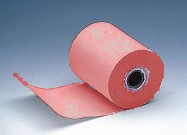 Picture of Cash register roll, red 76mm/60m (Ø 80mm), core 12mm