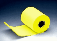 Bild von Kassenrolle, gelb 76mm / 50m (Ø 70mm),  Kern 12mm